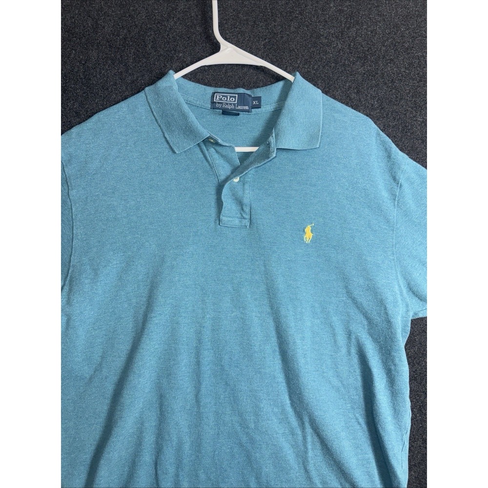 Polo By Ralph Lauren‎  Aqua Blue With Yellow Symbol Size XL